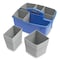 Storex Large Caddy with Sorting Cups, Blue, 2PK 00985U02C - alternate 2